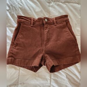 Everlane The Cotton Twill Short in Rosewood, Size 2